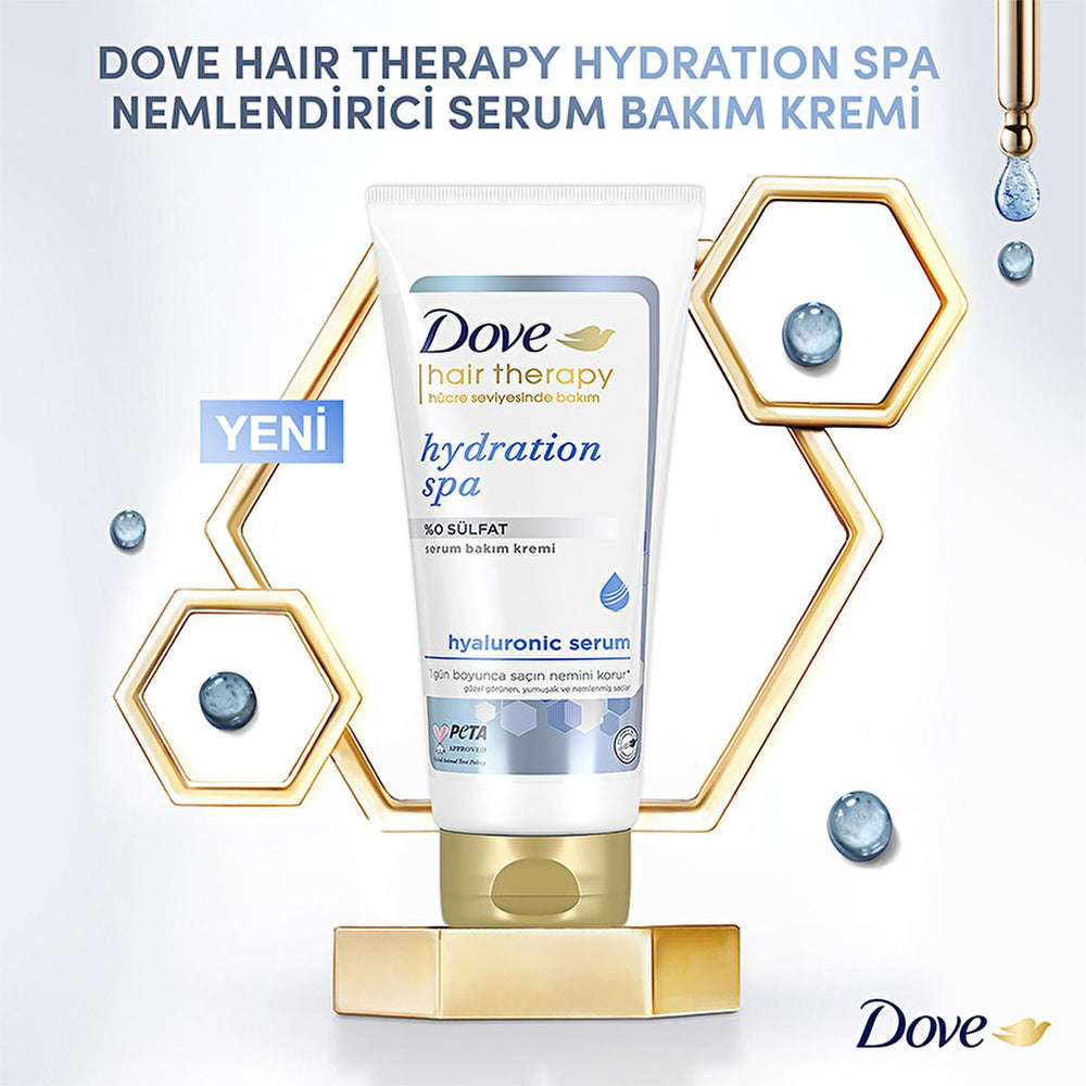 Dove Hair Therapy Hydration Spa Conditioner: Hyaluronic Acid Treatment for Deep Hydration, Dry & Damaged Hair Repair Dove Hair Therapy: Hydrating Conditioner for Dry, Damaged Hair hair conditioner, hyaluronic acid hair treatment, moisturizing hair cream, dry hair treatment, nourishing hair conditioner, deep hydration hair care, Dove hair products, saç kremi, nemlendirici saç kremi, hair therapy, dry hair, damaged hair, hair hydration, moisturizing, nourishing, hair care, healthy hair, strong hair, beautiful