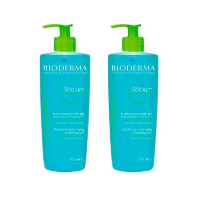 Bioderma Sebium Foaming Gel Cleanser for Oily & Acne-Prone Skin - Dermatologically Tested, Hypoallergenic, 16.91 fl oz Bioderma Sebium Foaming Gel Cleanser - Gentle & Effective Bioderma Sebium Foaming Gel, Oily skin cleanser, Acne-prone skin care, Dermatologically tested cleanser, Hypoallergenic skincare, Gentle cleanser, Paraben-free, Soap-free, Sensitive skin care, Skincare routine, Acne treatment, Oil control, Skin balancing