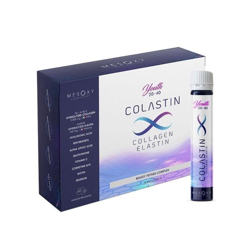 Colastin Youth Collagen &amp; Elastin Liquid Supplement 14 Shots
