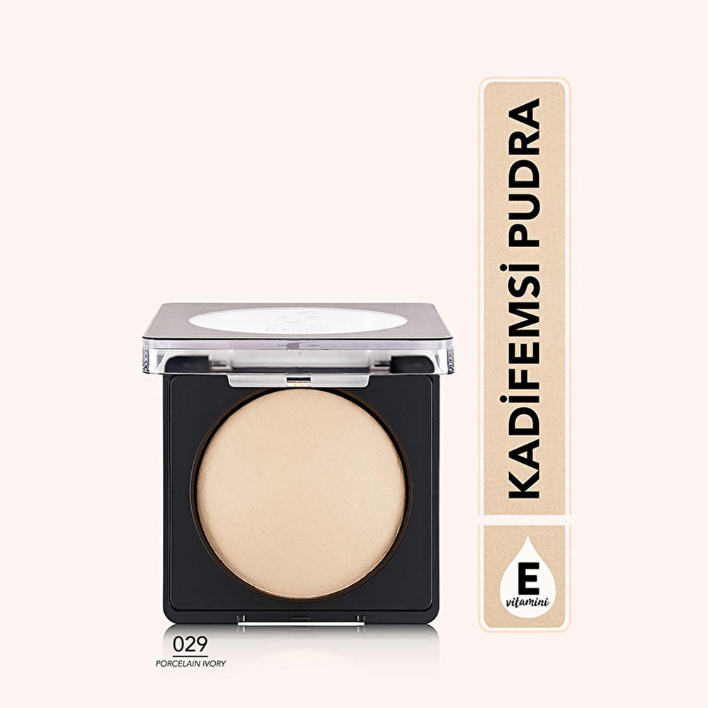 Flormar Baked Powder Pudra 029 Porcelain Ivory - Matte Finish, Long-Lasting Makeup with Vitamin E - view 2
