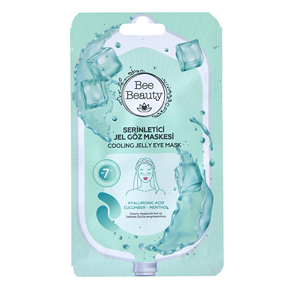 Bee Beauty Gel Eye Mask - Cooling, Hydrating, Anti-Aging Eye Care with Glycerin & Hyaluronic Acid - Skin Care