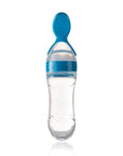 Babyjem Baby Squeeze Spoon - Easy Feeding, BPA Free, Silicone Spoon for Babies - Mavi - view 4
