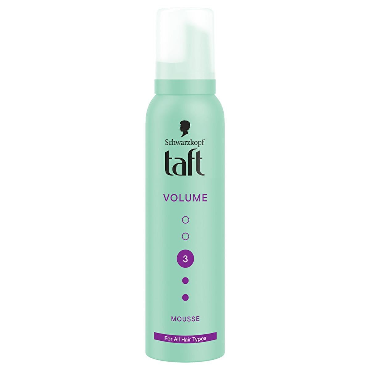 Taft Volume Hair Styling Mousse - Collagen Enriched, 48hr Strong Hold, 5.07 fl oz Taft Volume Hair Mousse - 48hr Hold, Collagen Enriched hair styling product, collagen hair volume, long-lasting hair hold, hair care product, styling mousse, Taft, volume hair product, 48hr hold, hair mousse, collagen enriched, 5.07 fl oz