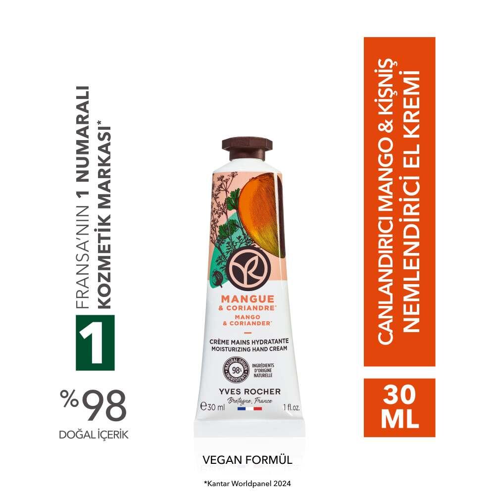 Mango &amp; Coriander Moisturizing Vegan Hand Cream 30ml