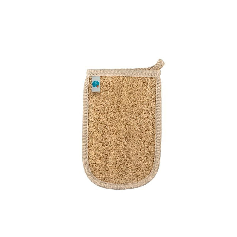 Balmy Exfoliating Bath Glove - Natural Loofah & Cotton, Exfoliates & Renews Skin, Turkish Bath Glove for Oily Skin - view 2