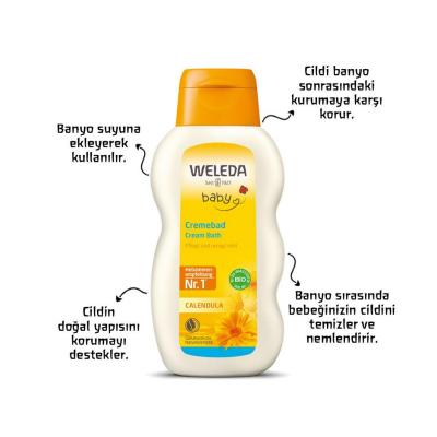 Weleda Organic Baby Bath Cream with Calendula - Gentle, Moisturizing, and Natural Skincare for Infants - 6.76 fl oz - view 3