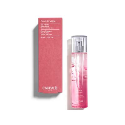 Caudalie Rose de Vigne: Delicate Rose Perfume - Floral Fragrance with Grapefruit, Magnolia & Lily Notes - 50ml Caudalie Rose Perfume: Floral Fragrance - Shop Now rose perfume, floral fragrance, Caudalie perfume, women's perfume, Gül Aromalı Parfüm, rose and grapefruit perfume, magnolia and lily perfume, musk and woody amber perfume, French perfume, natural perfume, rose scent, 50ml perfume, travel perfume, everyday perfume, rhubarb perfume, grapefruit perfume, magnolia perfume, lily perfume, musk perfume, a