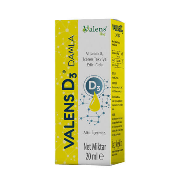 Valens D3 Vitamin D3 Dietary Supplement Drops 20 ml