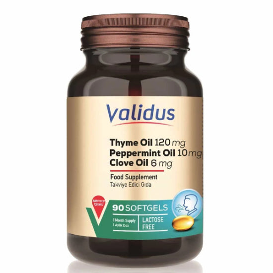 Validus Fresh Breath Clove Oil, Oregano Oil & Peppermint Oil Softgels - 90 Count