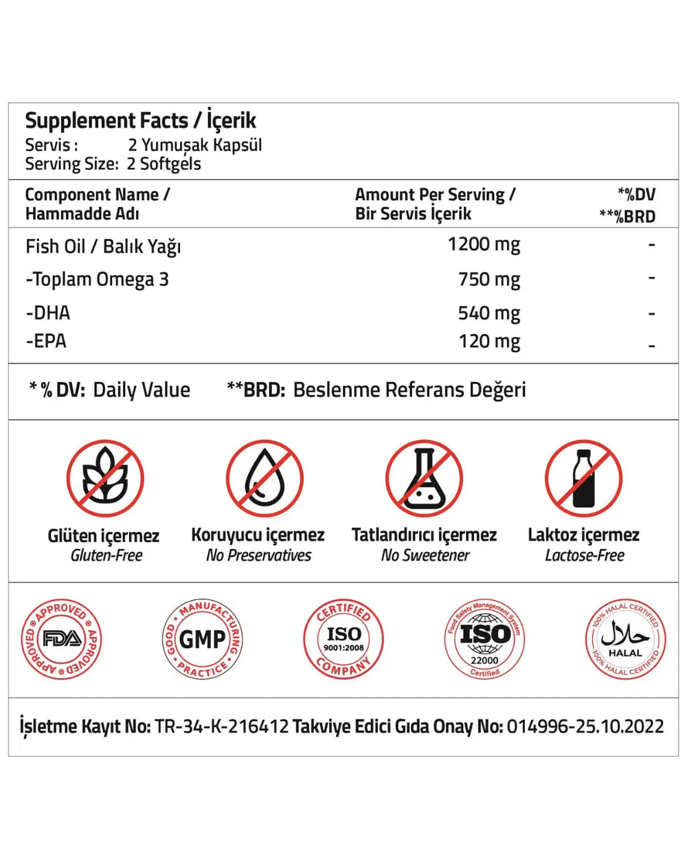 Validus Kids Fish Oil 1200 mg Omega-3 Support 60 Softgels