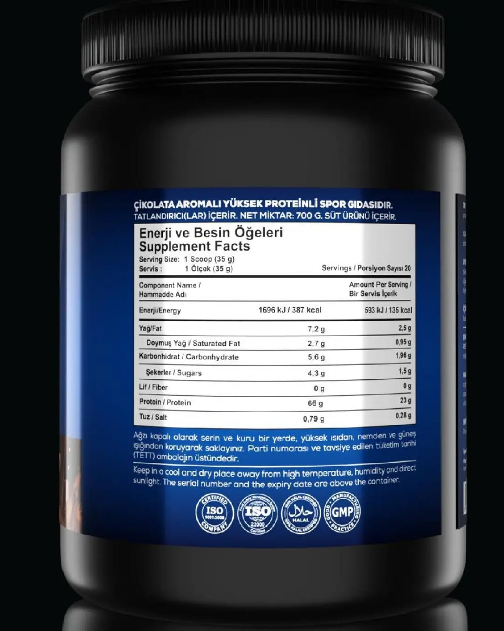 Validus Whey Protein Complex Chocolate Supplement 700g