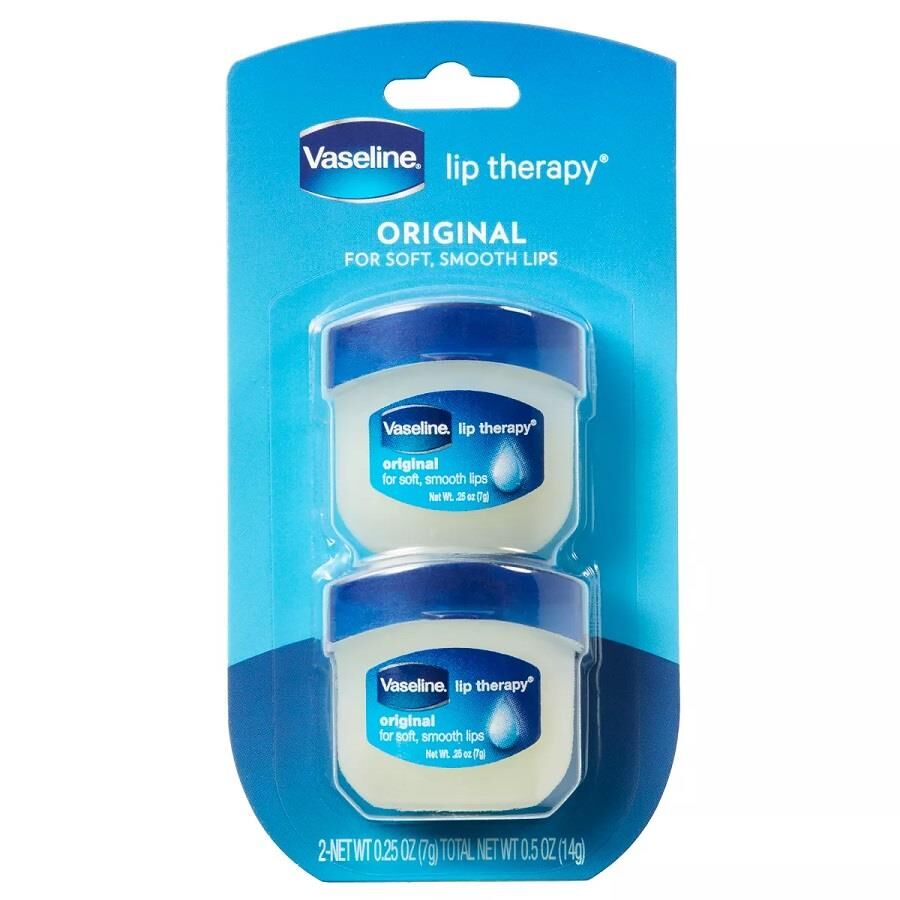 Vaseline Lip Therapy Original Fragrance Free Twin Pack 2 x 0.25oz