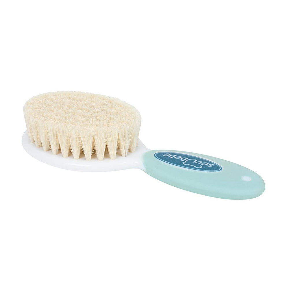 Sevi Bebe Baby Hair Brush and Comb Set - Natural Bristle, Gentle Grooming for Newborns - view 3