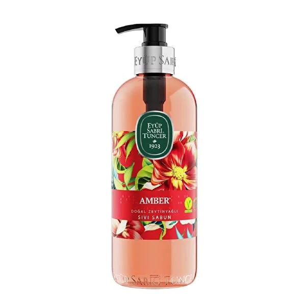 Eyüp Sabri Tuncer Amber Liquid Hand Soap - 100% Natural Olive Oil, Gentle & Moisturizing - Paraben & Gluten-Free, Luxurious Scent - 16.9 fl oz Eyüp Sabri Tuncer Amber Liquid Soap: Natural Olive Oil & Gentle Liquid Hand Soap, Natural Olive Oil Soap, Amber Scented Soap, Moisturizing Hand Soap, Gentle Hand Wash, Paraben Free Soap, Gluten Free Soap, Eyup Sabri Tuncer Soap, Natural Liquid Soap, Olive Oil Liquid Soap, Hand Soap, Olive Oil, Amber, Moisturizing, Gentle, Paraben Free, Gluten Free, Natural, Hand Wash