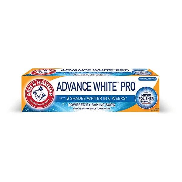 Arm & Hammer Advance White Pro: Teeth Whitening Toothpaste | Baking Soda Formula for Deep Cleaning, Stain Removal & Fresh Breath Arm & Hammer Whitening Toothpaste: Remove Stains & Brighten Smile teeth whitening toothpaste, Arm and Hammer toothpaste, stain removal toothpaste, baking soda toothpaste, deep cleaning toothpaste, teeth whitening, remove teeth stains, fresh breath toothpaste, oral hygiene, Advance White Pro toothpaste, whitening toothpaste, baking soda, stain remover, fresh breath, oral care, dent