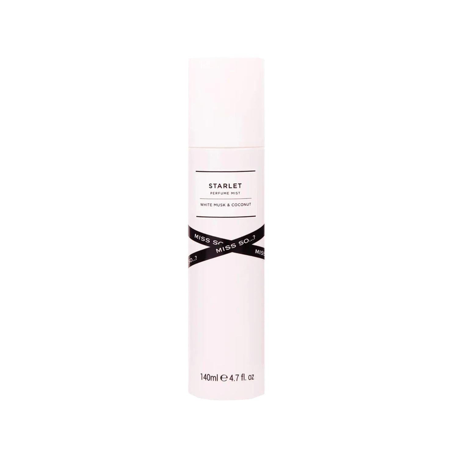 Miss So…? Starlet Perfume Mist - 140ml Body Spray for Women - Long-Lasting Fragrance Miss So…? Starlet Perfume Mist - Long-Lasting Fragrance Perfume Mist, Body Spray, Miss So…? Starlet, Fragrance for women, Vücut Sprey 140 ml, Long-Lasting Fragrance, Everyday Fragrance, Refreshing Scent, Women's Perfume, Body Fragrance, Miss So…? Products