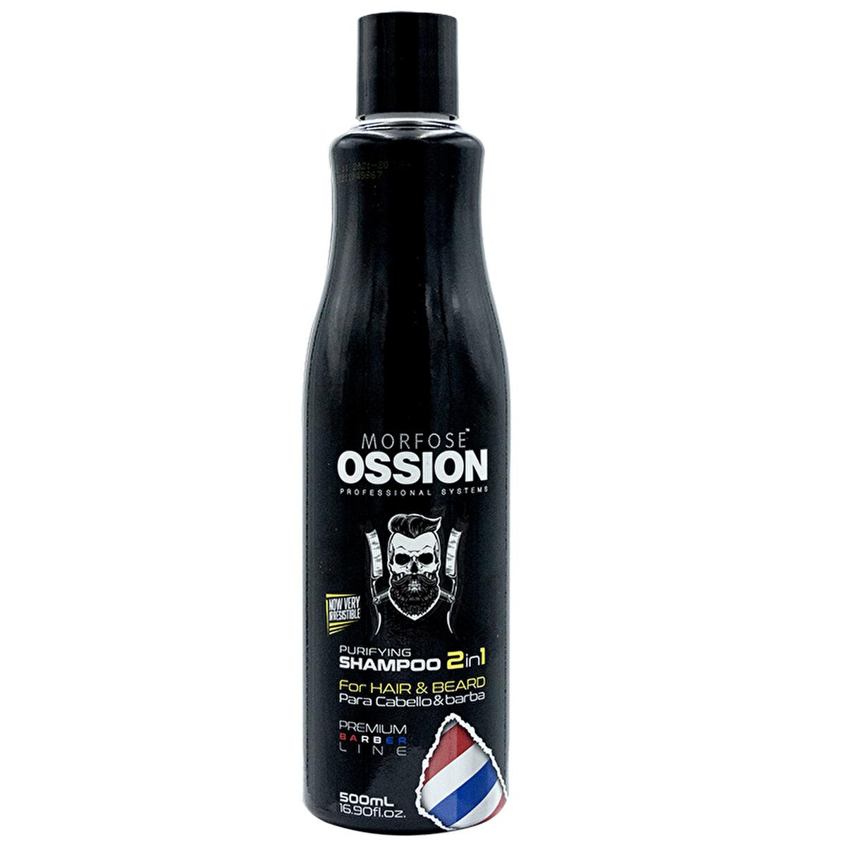 Morfose Ossion Premium Barber Shampoo: Moisturizing Hair & Beard Cleanser for Softness & Comfort - Professional Men's Grooming Şampuan, 16.91 fl oz Morfose Ossion Barber Shampoo: Moisturizing Beard & Hair Cleanser Barber shampoo, Beard shampoo, Moisturizing shampoo, Hair and beard cleanser, Softening shampoo, Men's grooming, Professional barber supplies, Şampuan, Morfose Shampoo, Ossion Shampoo, hair cleanser, beard cleanser, moisturizing hair, softening hair, men's shampoo, barber supplies, hair care, bear