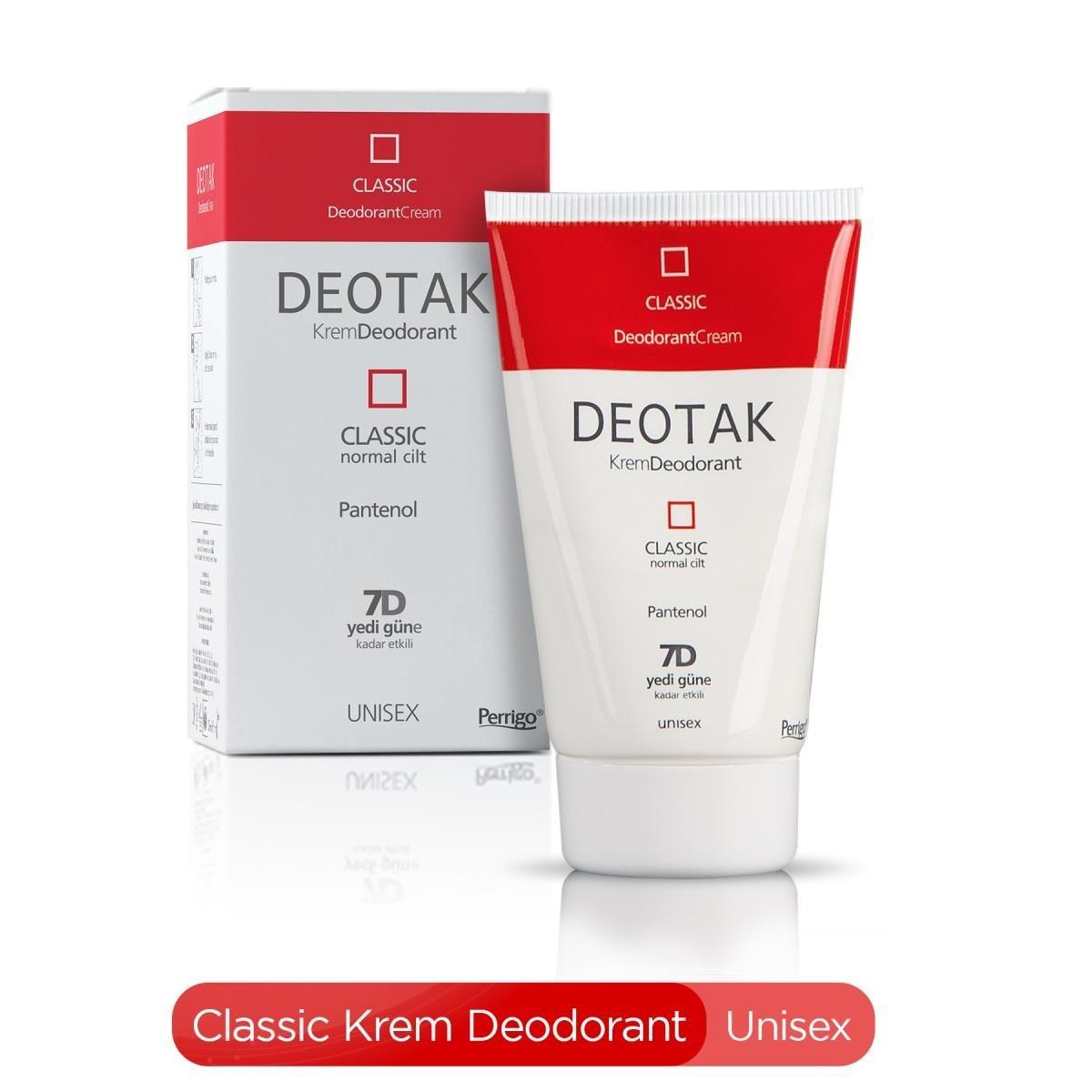 Deotak Deodorant Cream - 7 Days Odor Protection for Normal Skin - Anti-perspirant Cream Deotak Krem Deodorant Klasik - image 4