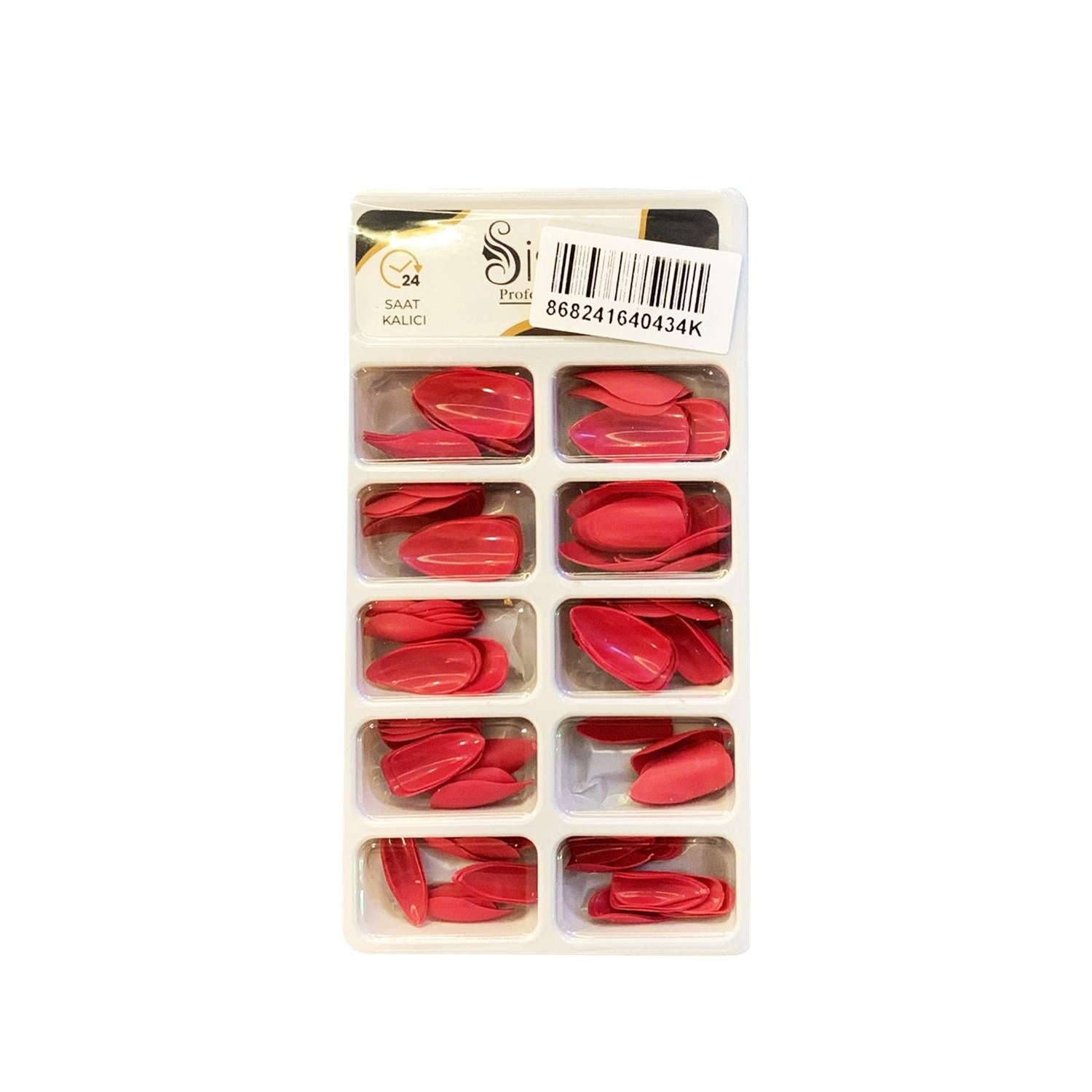 Sisa Professional Red Plastic Artificial Nail Tips for Nail Enhancement Sisa Red Artificial Nail Tips - Professional Nail Enhancement Artificial nails, Red nail tips, Professional nail products, Cosmetic nail enhancements, Plastic nail tips, Nail beauty, Nail fashion, Nail art, Salon quality nail tips, Nail care products, Beauty enhancements, Cosmetic enhancements, Nail solutions, Fashion nail tips, Professional nail care