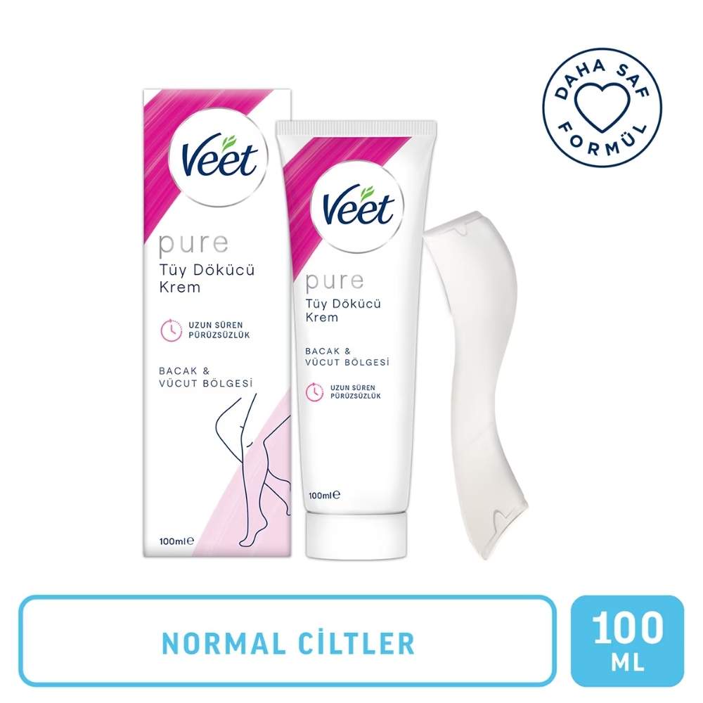 Veet Pure Hair Removal Cream for Smooth Skin 100ml