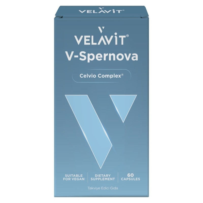 Velavit V-Spernova Wheat Germ Extract Supplement with Spermidine & Zinc, 60 Caps