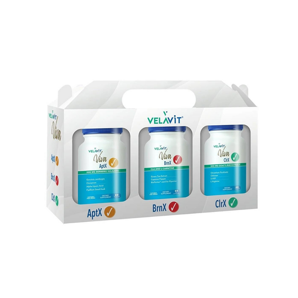 Velavit Viva Diet Support Pack with AptX, BrnX & ClrX