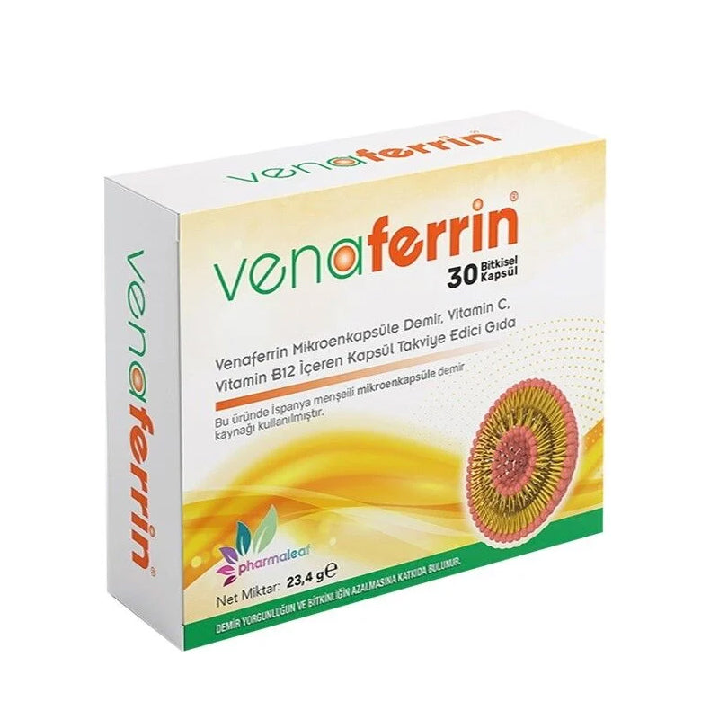Pharmaleaf Venaferrin Iron & Vitamin C Supplement 30 Capsules