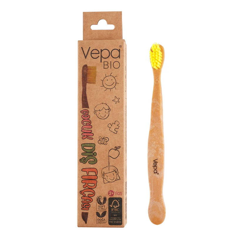 Vepa Bio Elite Kids Wooden Toothbrush Eco-Friendly 1 Count