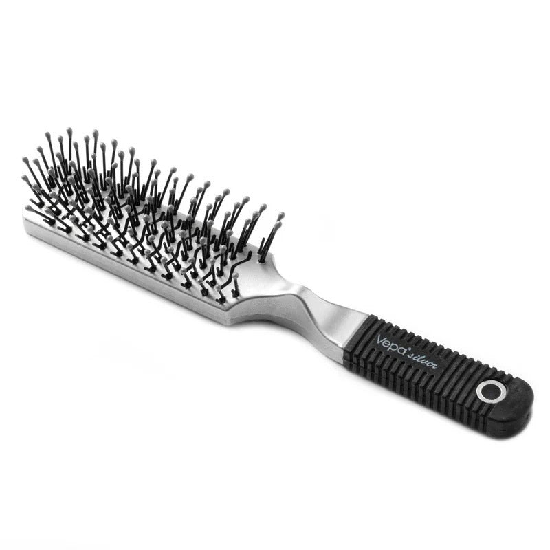Vepa Silver Hair Brush 345 Anti-Static Massage Design