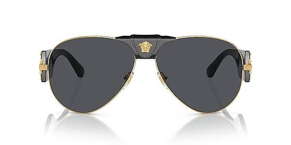 Versace 0VE2150Q 100287 Aviator Sunglasses for Men 62mm