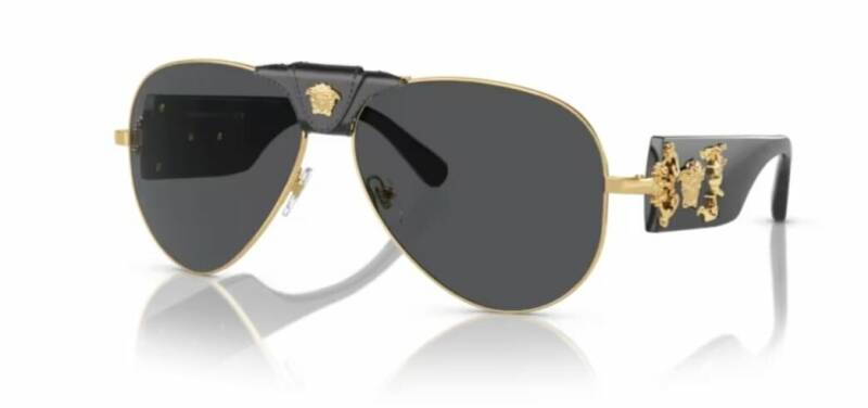 Versace 0VE2150Q 100287 Aviator Sunglasses for Men 62mm