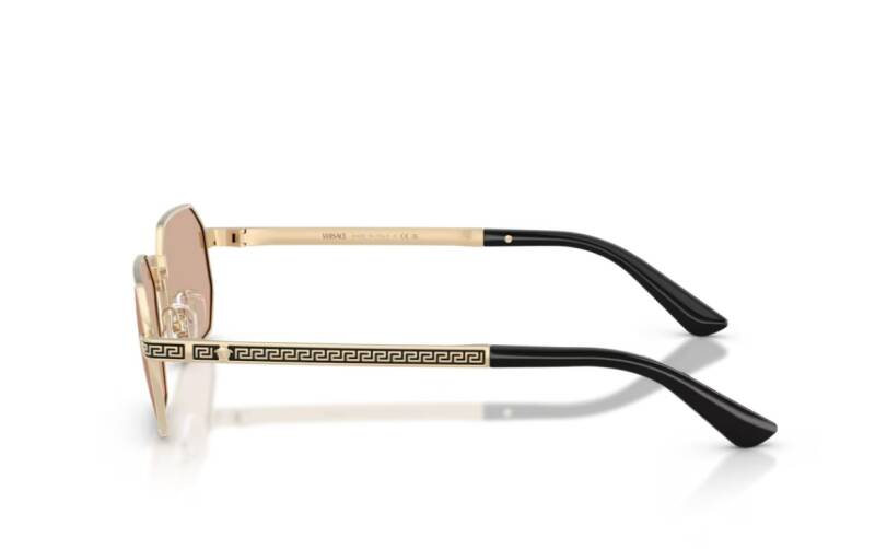 Versace 0VE2297 Pale Gold Metal Frame Sunglasses 54mm