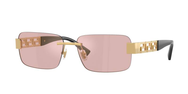 Versace 0VE2298 Gold Aviator Men Sunglasses 58mm