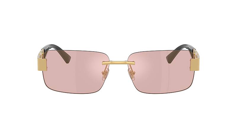 Versace 0VE2298 Gold Aviator Men Sunglasses 58mm