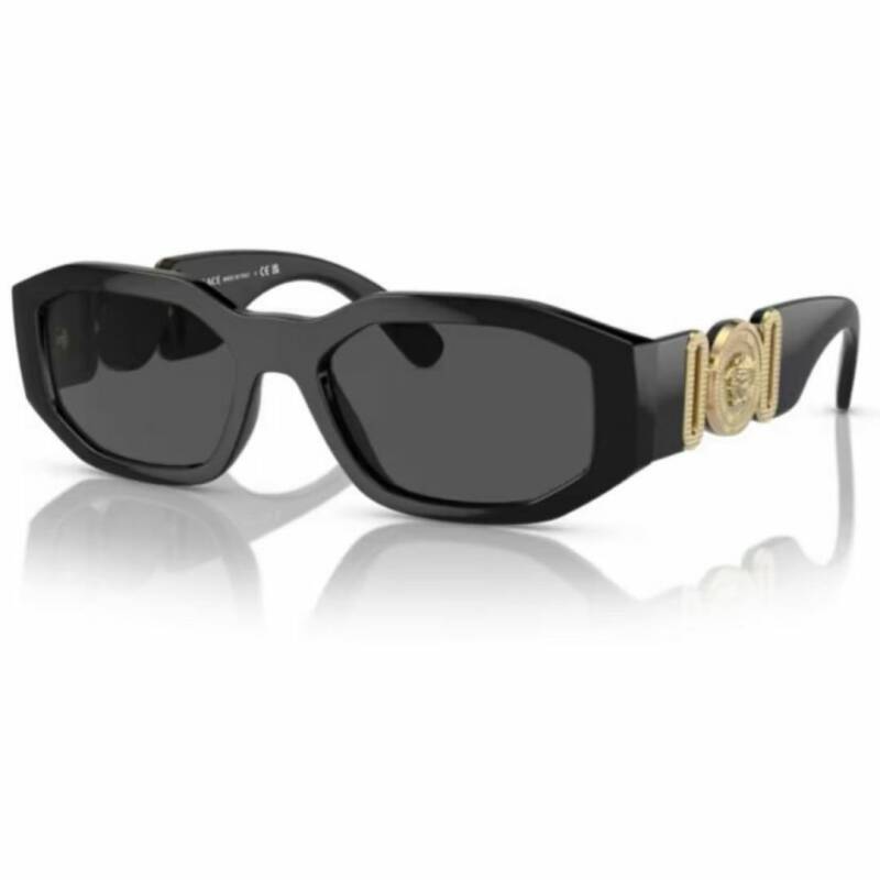 Versace 0VE4361 GB1/87 53 Men's Classic Black Sunglasses