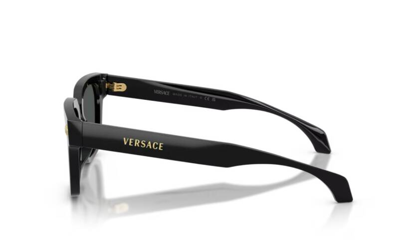 Versace 0VE4510U Black Square Frame Men's Sunglasses 52mm