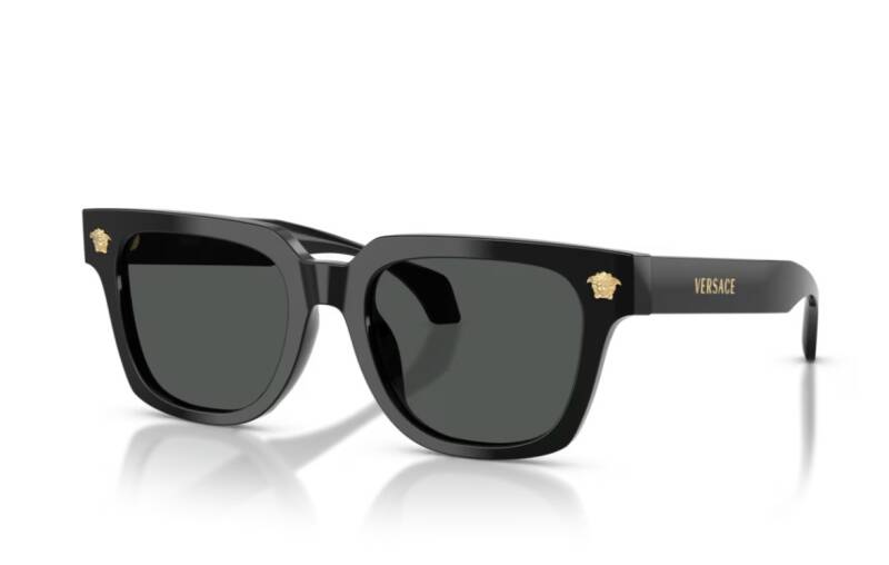 Versace 0VE4510U Black Square Frame Men's Sunglasses 52mm
