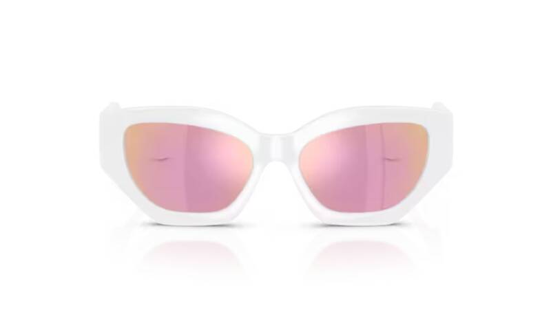 Versace Kids 0VK4007U White Mirrored Pink Sunglasses 48mm