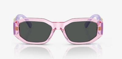 Versace VK 4429U Transparent Purple Square Sunglasses 48mm