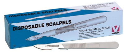Kruuse Veterinary Disposable Scalpel No. 24 Sterile 1 Unit