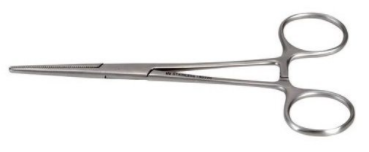Kruuse Veterinary Hemostatic Forceps Straight Stainless Steel 16 cm