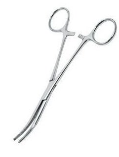 Kruuse Curved Hemostatic Forceps for Veterinary Use 18 cm