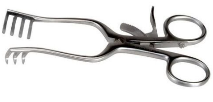 Kruuse Weitlaner Self-Retaining Retractor 3:4 Teeth 14 cm