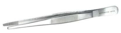 Kruuse Veterinary Dressing Forceps Stainless Steel 18 cm
