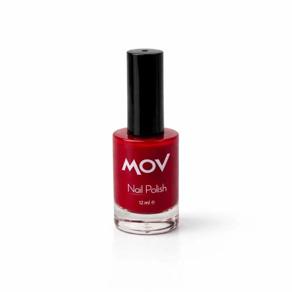 Mov Nail Polish No. 08 Glossy Classic Red for Vibrant Nails