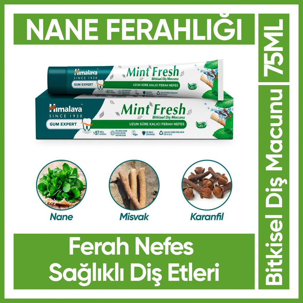 Himalaya Mint Fresh Toothpaste for Long-Lasting Breath 75 ml