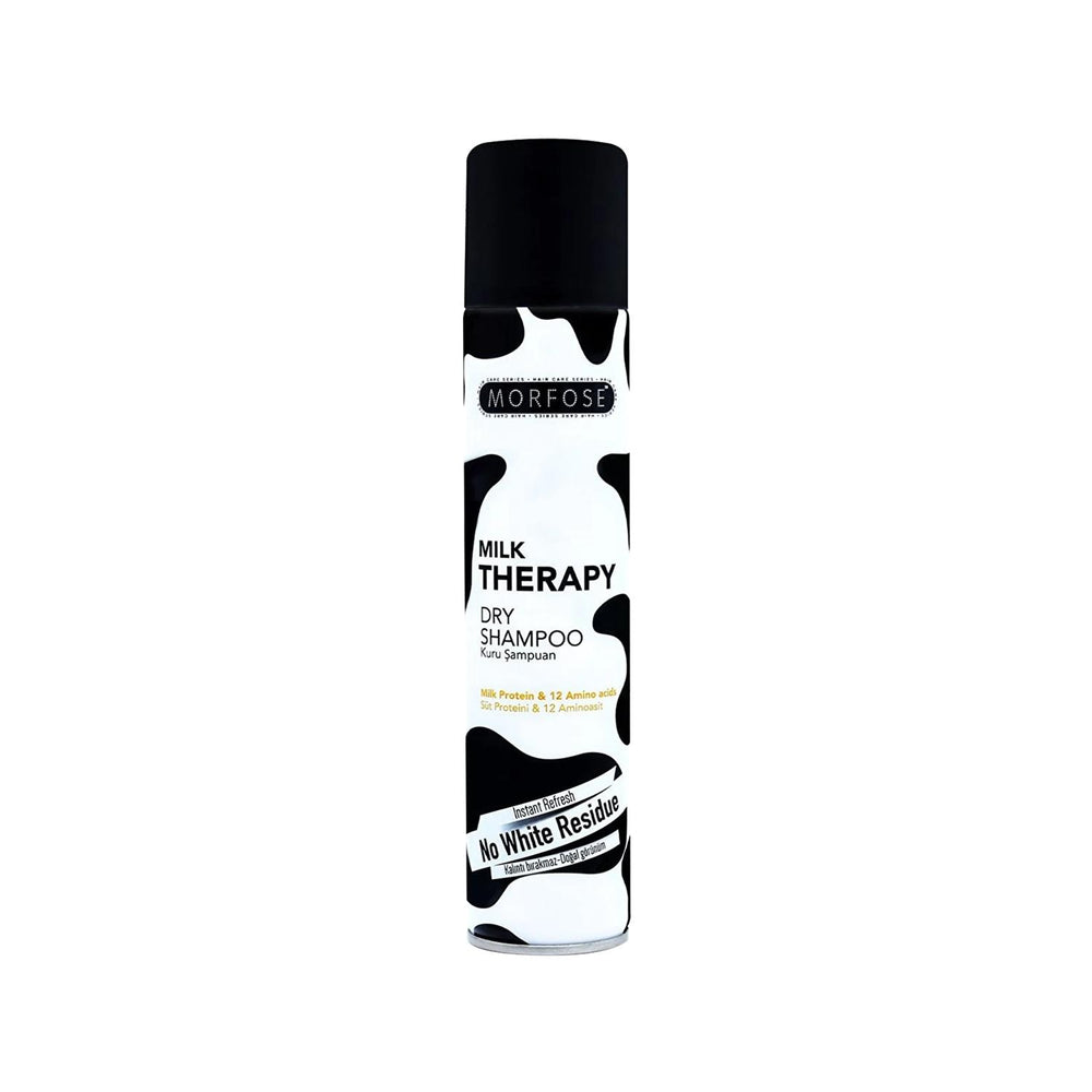 Morfose Milk Therapy Dry Shampoo 200ml - Convenient Waterless Hair Care for Busy Lifestyles - Shampoo