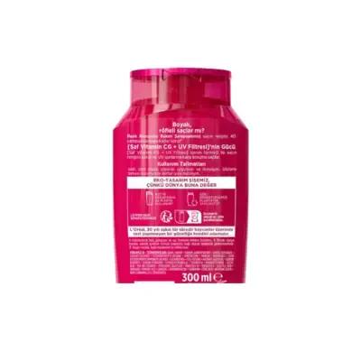 Loreal Elseve Color Vive: UV Protection Color Protecting Shampoo for Vibrant, Long-Lasting Color Treated Hair - Red Peony Extract, 300ml Loreal Color Vive Shampoo: UV Color Protection for Vibrant Hair color protecting shampoo, color treated hair shampoo, UV protection shampoo, hair color maintenance, red peony shampoo, color vive shampoo, Loreal shampoo, shampoo for colored hair, hair protection, shampoo, shampoo, color protection, hair care, UV filter, red peony extract, color vibrancy, hair nourishment, c