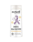 Ecowell Organic Baby Shampoo 300ml - Gentle, Natural Hair & Body Wash for Sensitive Skin - Paraben & SLS Free - Prevents Cradle Cap Ecowell Organic Baby Shampoo - Natural & Gentle - Cradle Cap organic baby shampoo, baby shampoo, natural baby shampoo, cradle cap shampoo, gentle baby shampoo, organic baby hair wash, paraben free baby shampoo, baby hair and body wash, organic shampoo, natural shampoo, baby wash, hair wash, baby bath, sensitive skin, hypoallergenic, myrtle water, orange oil, paraben-free, silic