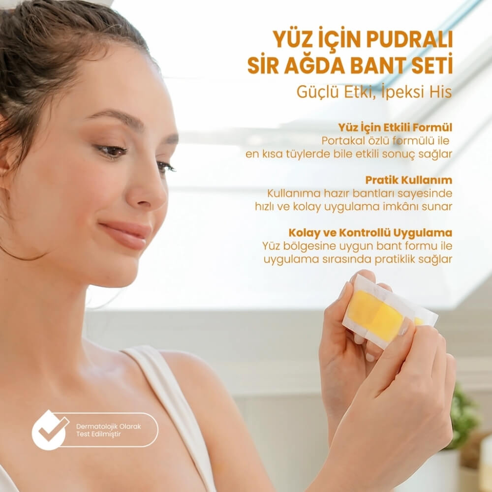 Vi-Vet Orange Face Wax Strips for Smooth Skin 24 Count